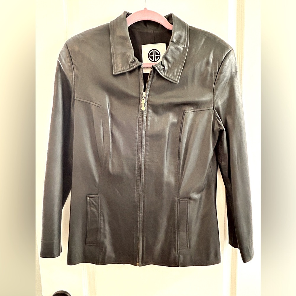 Vintage ‘80s Women’s Black Esotica Pelle Leather Jacket - MINT CONDITION Sz 10